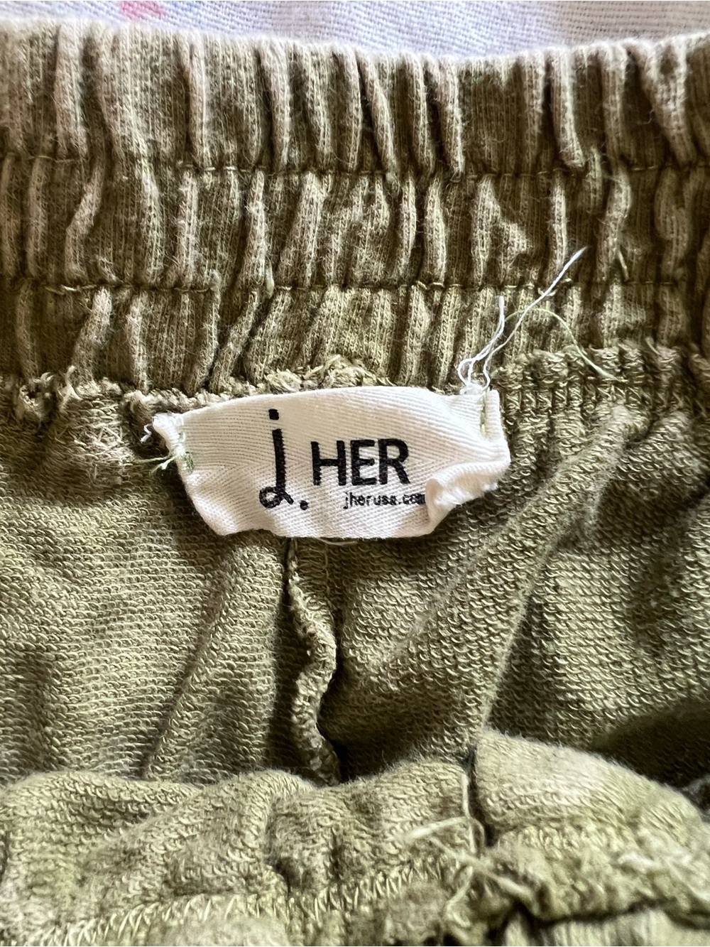 J. HER Olive Green Boho Cotton Wide-Leg Pants - Picture 8 of 11
